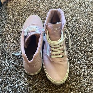 Size 9.5 Women’s Pink Hi-Top Vans